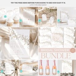 Wildflower Bridal Shower Bundle | Bridal Shower Invitation Bundle