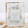 Wildflower Bridal Shower Sign Template | Editable Table Signs Printable Download
