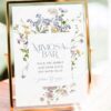 Wildflower Bridal Shower Mimosa Bar Sign Template | Momosa Bar Sign Printable