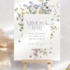 Wildflower Bridal Shower Mimosa Bar Sign Template | Momosa Bar Sign Printable