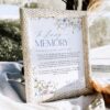Editable In Loving Memory Wedding Sign | Memorial Table Sign Printable Template