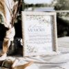 Editable In Loving Memory Wedding Sign | Memorial Table Sign Printable Template