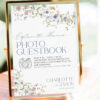 Wildflower Wedding Signage Bundles Template Printable | Spring Garden Reception Signs Photo Guest Book Sign Template | Wildflower Wedding Photo Guestbook Sign Printable