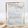Wildflower Wedding Signage Bundles Template Printable | Spring Garden Reception Signs Photo Guest Book Sign Template | Wildflower Wedding Photo Guestbook Sign Printable