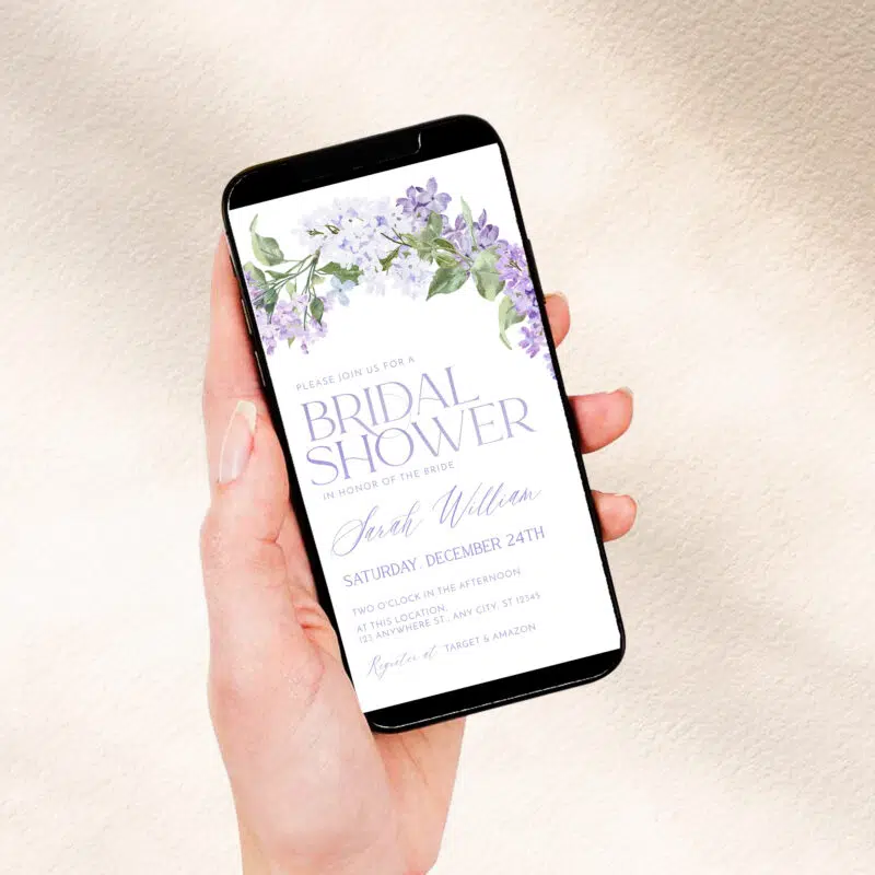 floral evite template editable online invite