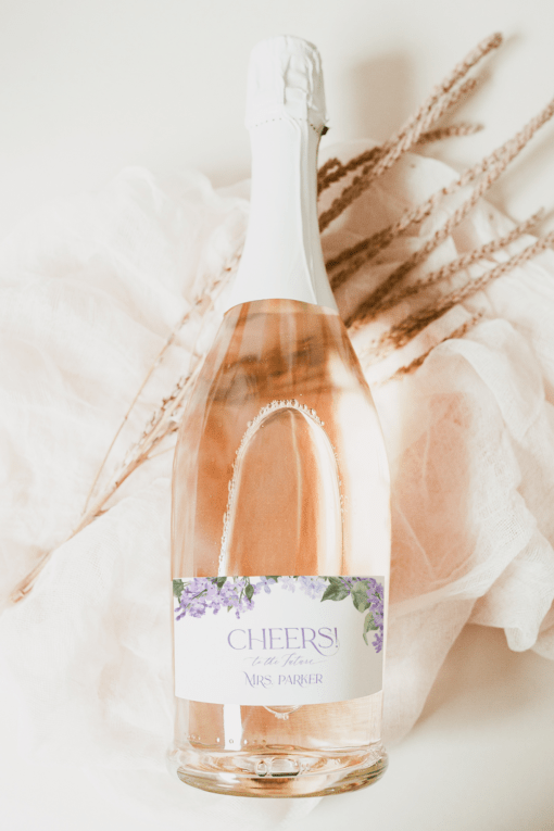 Mini Champagne Bottle Labels Template | Wine Bottle Labels