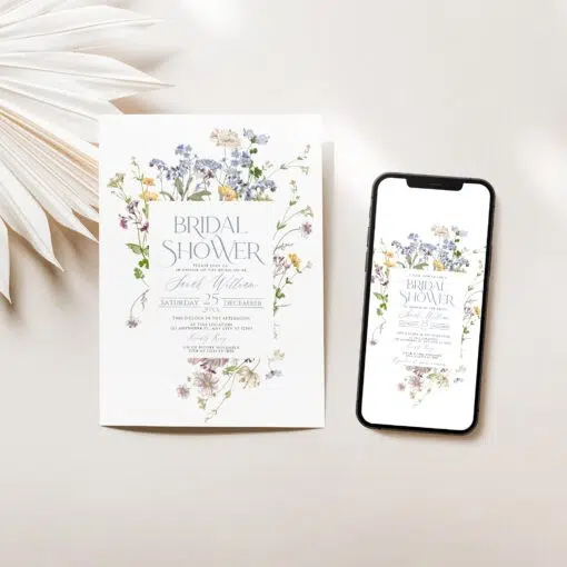 Wildflower Bridal Shower Invitations Online