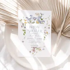 Wildflower Bridal Shower Invitations
