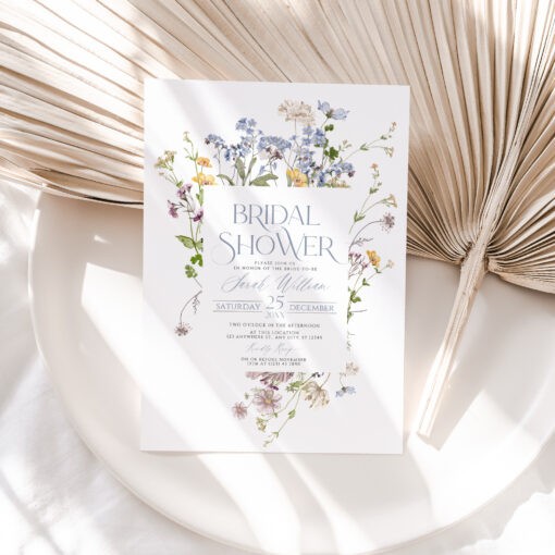 Wildflower Bridal Shower Invitations