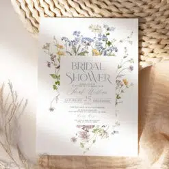 Wildflower Bridal Shower Invitations