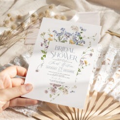 Wildflower Bridal Shower Invitations