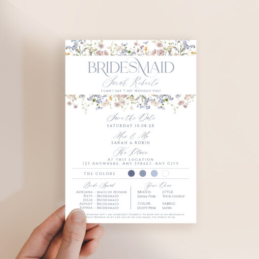 Bridesmaid Invitation Online