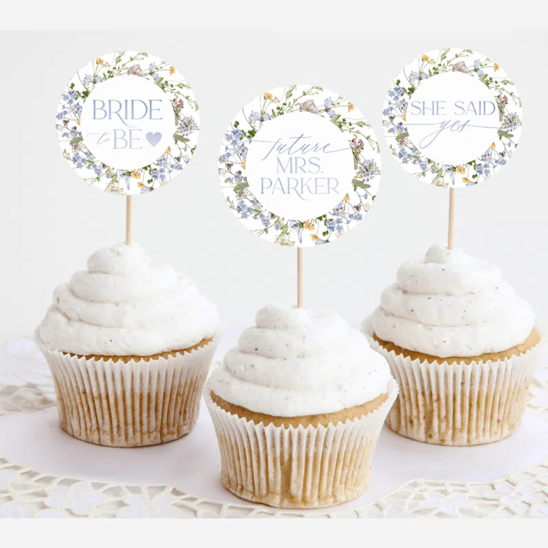 Cupcake Topper Template Editable