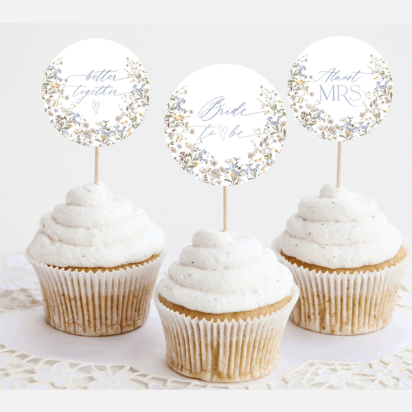 Cupcake Topper Printable Template Editable