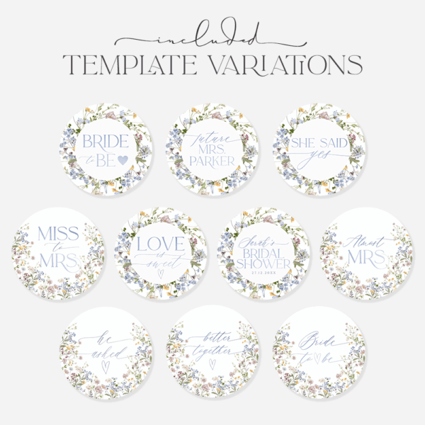 Cupcake Topper Template Editable
