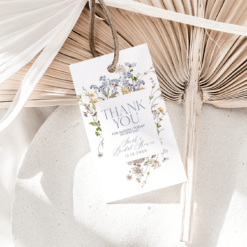 Wildflower Bridal Shower Favor Tags