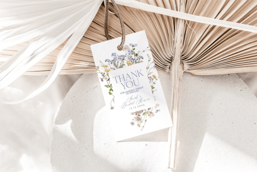 Wildflower Bridal Shower Favor Tags