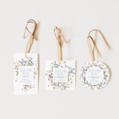 Wildflower Bridal Shower Favor Tags