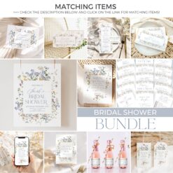 B017 Bridal Shower Bundle Template Matching