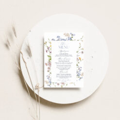 Wildflower Bridal Shower Brunch Menu Template