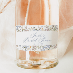 Printable Champagne Bottle Template