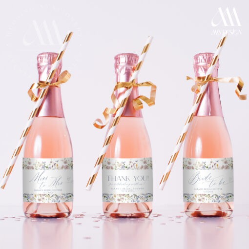 Printable Champagne Bottle Template