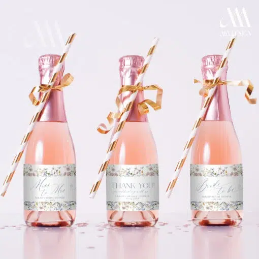Printable Champagne Bottle Template