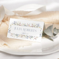 Wildflower Bridal Shower Place Cards