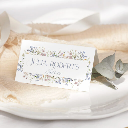 Wildflower Bridal Shower Place Cards