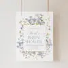 Wildflower Bridal Shower Welcome Sign Template