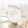 Wildflower Wedding Table Signage Template