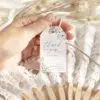 Wildflower Wedding Favor Tag Template Printable