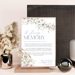 In Loving Memory Wedding Sign Printable