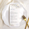 Wildflower Wedding Menu Template