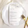 Wildflower Wedding Menu Template