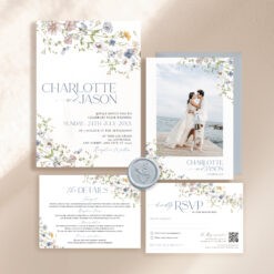 Wildflower Wedding Invitation Template