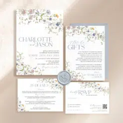 Wildflower Wedding Invitation Template