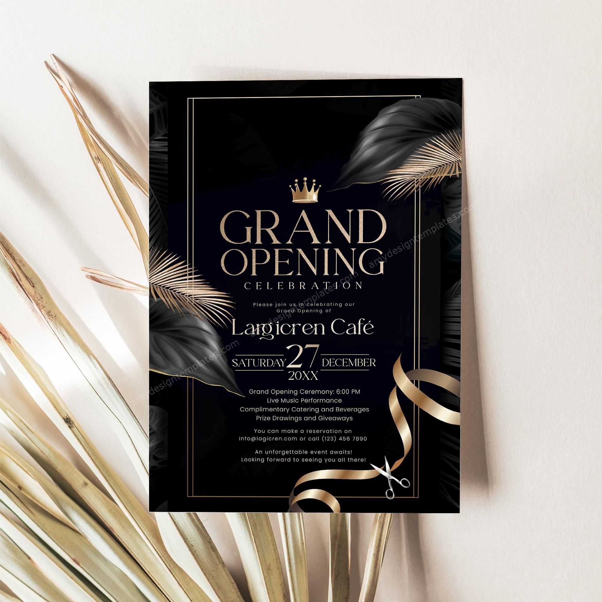 Grand Opening Flyer Template Editable