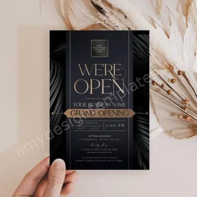 Grand Opening Invitation Card Template | Template Grand Opening