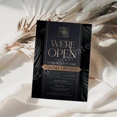 Grand Opening Invitation Card Template | Template Grand Opening