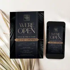 Grand Opening Invitation Card Template | Template Grand Opening