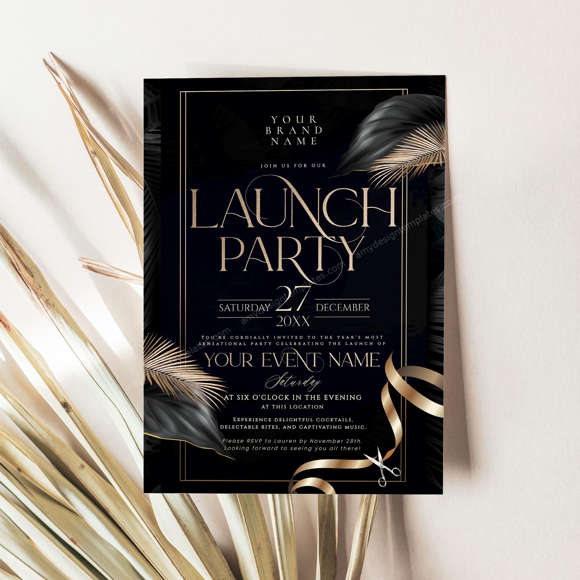 Launch Invitation Template, Project Launch Invitation