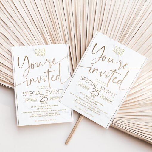 Anniversary Invitation Template, Conference Invitation Template, You're Invited Card