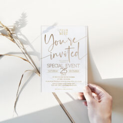 Anniversary Invitation Template, Conference Invitation Template, You're Invited Card