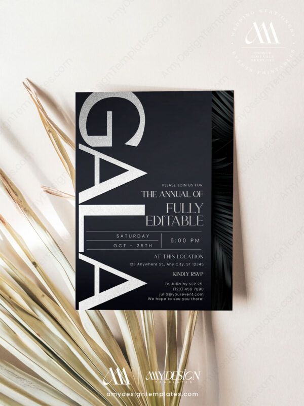 Gala Invitation Templates Amy Design