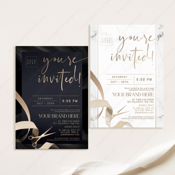 Template Grand Opening Invitation Card | You’re Invited Printable Flyer