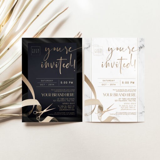 Grand Opening Invitation Template - You're Invited Printable Flyer