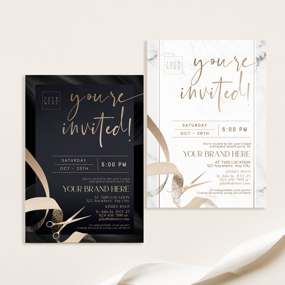 Grand Opening Invitation Template - You're Invited Printable Flyer