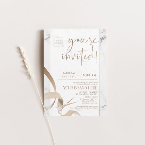 Grand Opening Invitation Template - You're Invited Printable Flyer