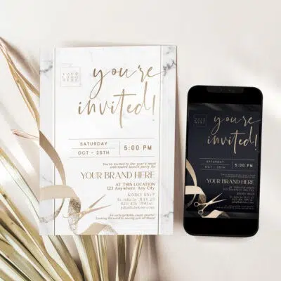 Grand Opening Invitation Template - You're Invited Printable Flyer